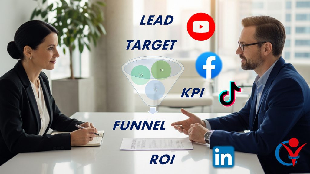 CV marketing: 7 strategie per conquistare i recruiter. Un candidato alla posizione di direttore marketing spiega alla recruiter come creerebbe un funnel per la nuova azienda basato sul brand, KPI, strategia comnunicativa etc.